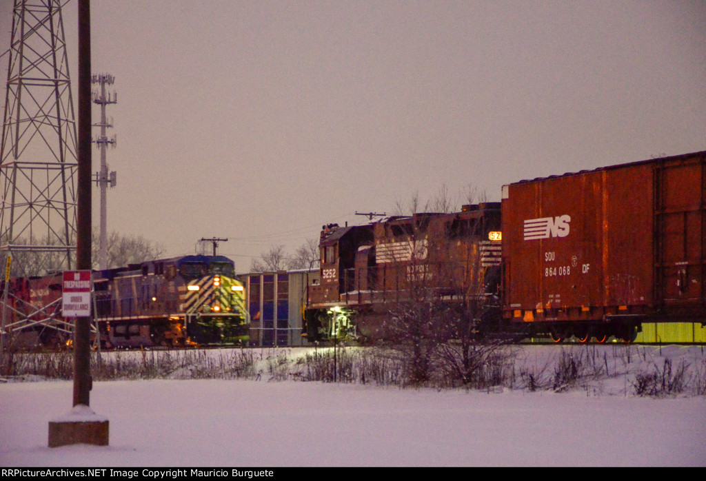 NS GP38-2 High nose Locomotive in the yard